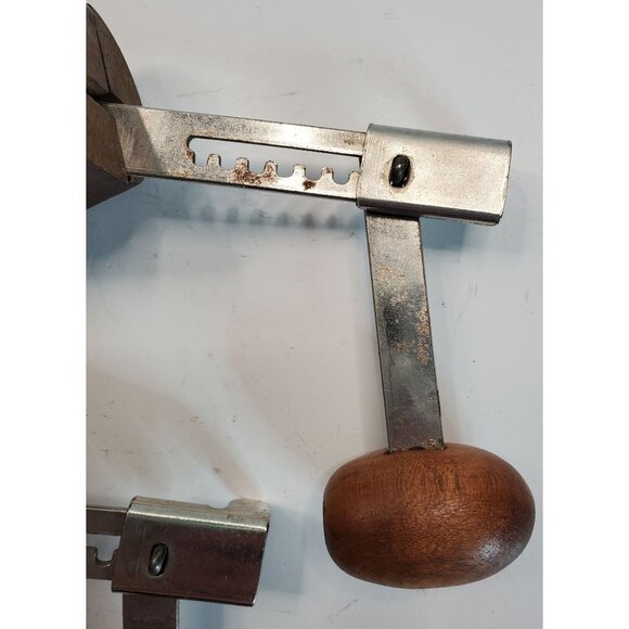 Adjustable Wooden Shoe Stretchers 2-1/2 Metal Hardware 8.5-10-5" - Picture 3 of 16